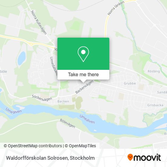 Waldorfförskolan Solrosen map