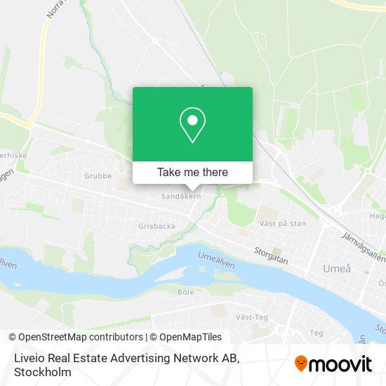 Liveio Real Estate Advertising Network AB map