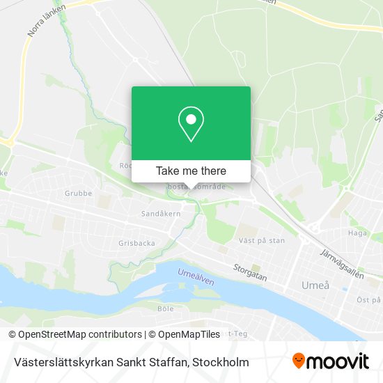 Västerslättskyrkan Sankt Staffan map