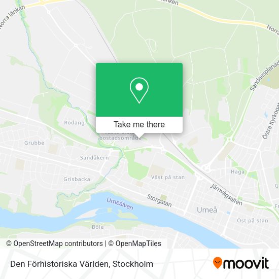 Den Förhistoriska Världen map