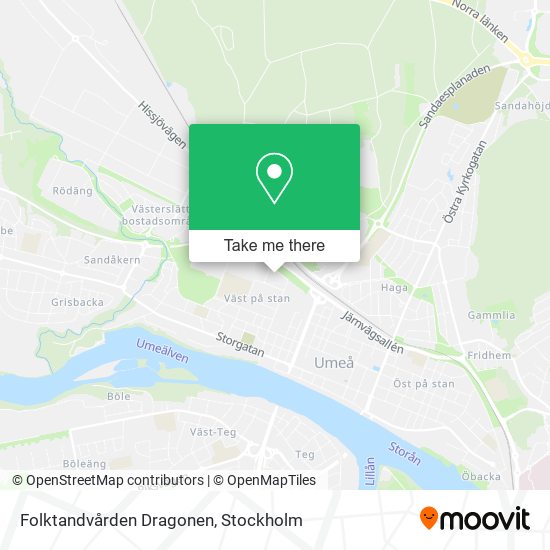 Folktandvården Dragonen map