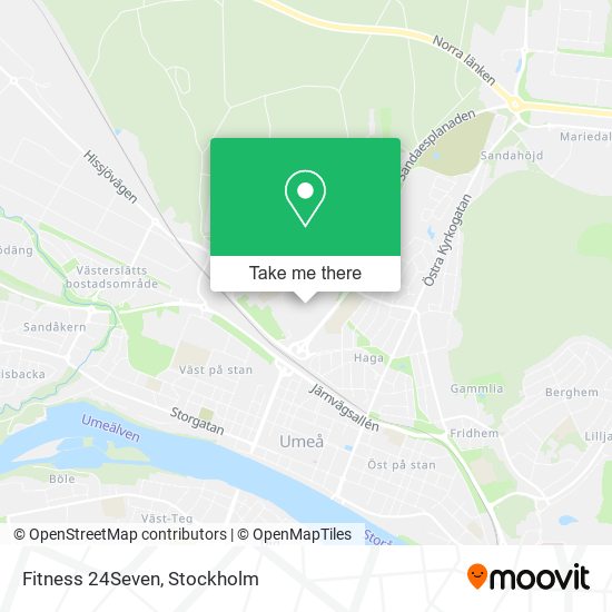 Fitness 24Seven map