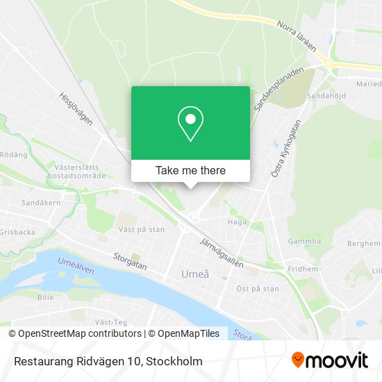 Restaurang Ridvägen 10 map