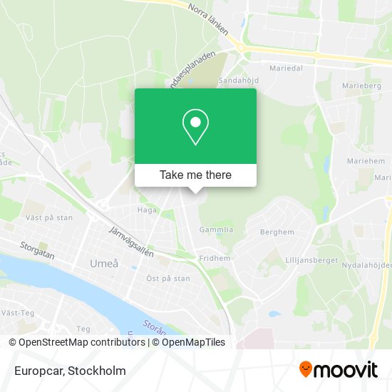 Europcar map