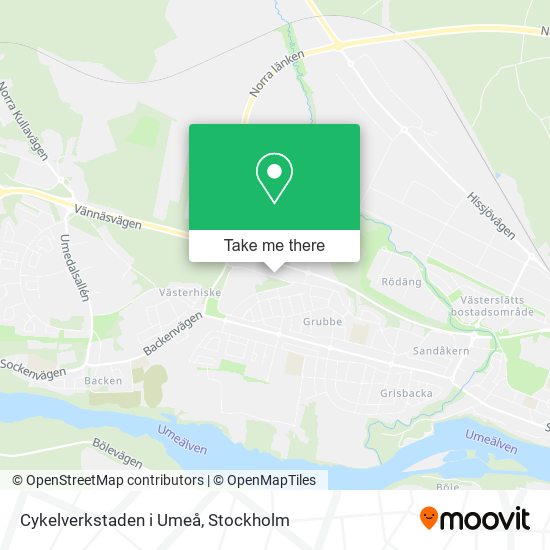 Cykelverkstaden i Umeå map