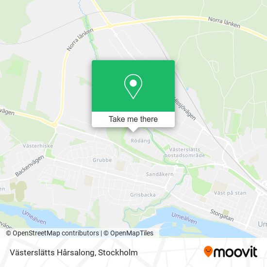 Västerslätts Hårsalong map