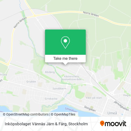 Inköpsbolaget Vännäs Järn & Färg map
