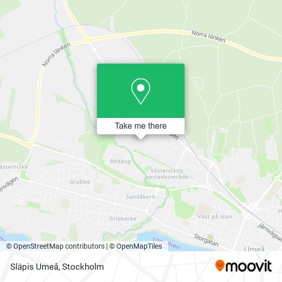 Släpis Umeå map