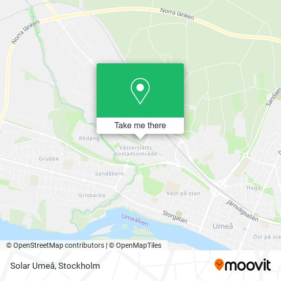 Solar Umeå map