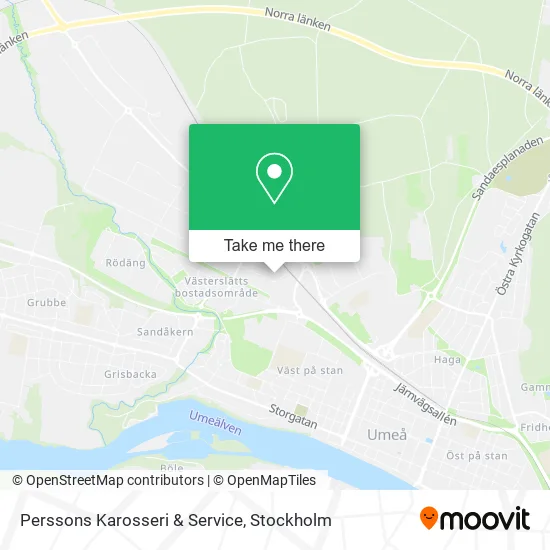 Perssons Karosseri & Service map
