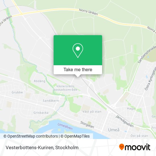 Vesterbottens-Kuriren map