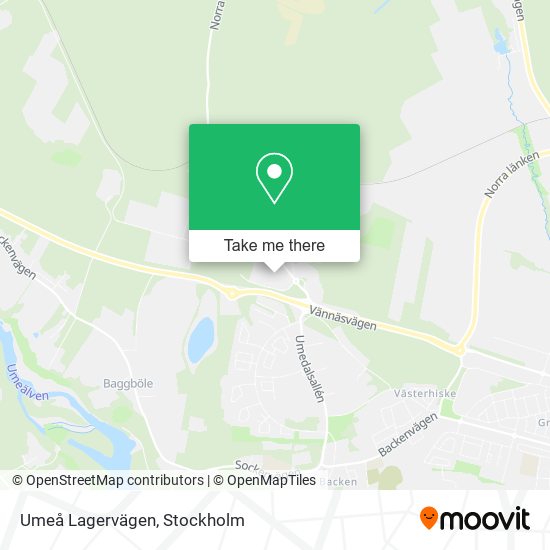 Umeå Lagervägen map