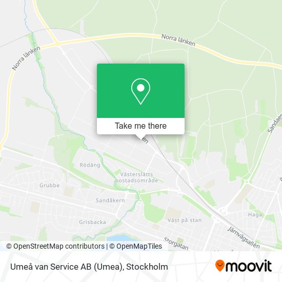 Umeå van Service AB (Umea) map