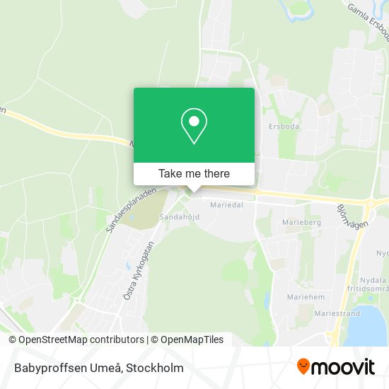 Babyproffsen Umeå map
