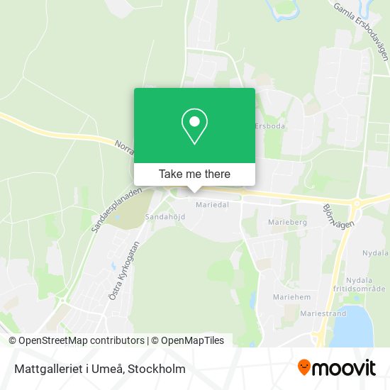 Mattgalleriet i Umeå map