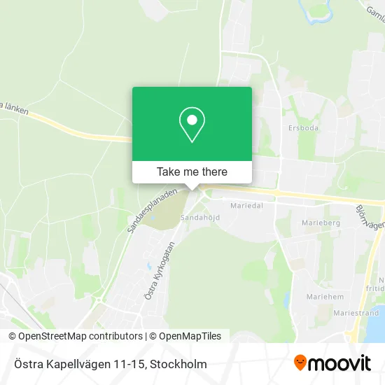 Östra Kapellvägen 11-15 map
