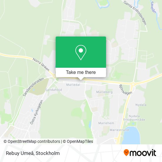 Rebuy Umeå map