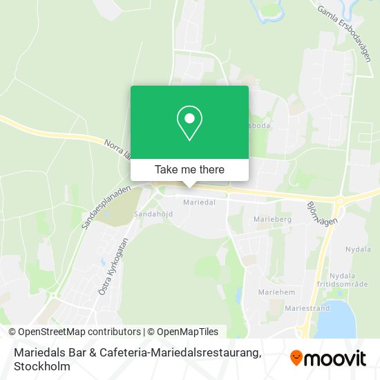 Mariedals Bar & Cafeteria-Mariedalsrestaurang map