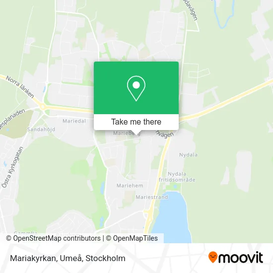Mariakyrkan, Umeå map
