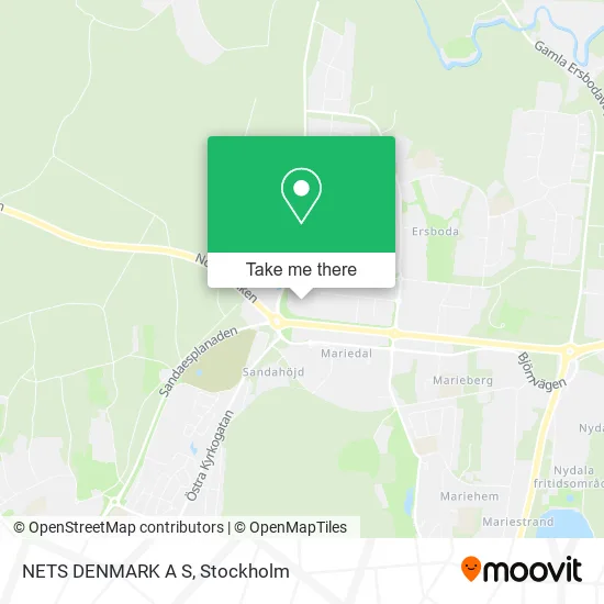 NETS DENMARK A S map