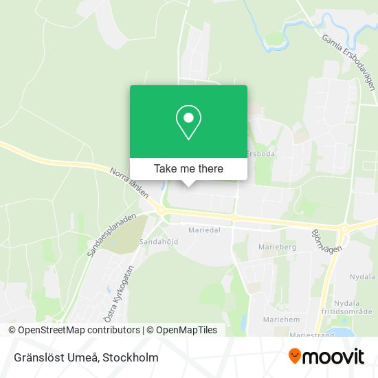Gränslöst Umeå map