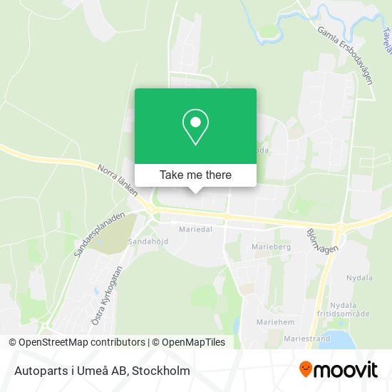 Autoparts i Umeå AB map