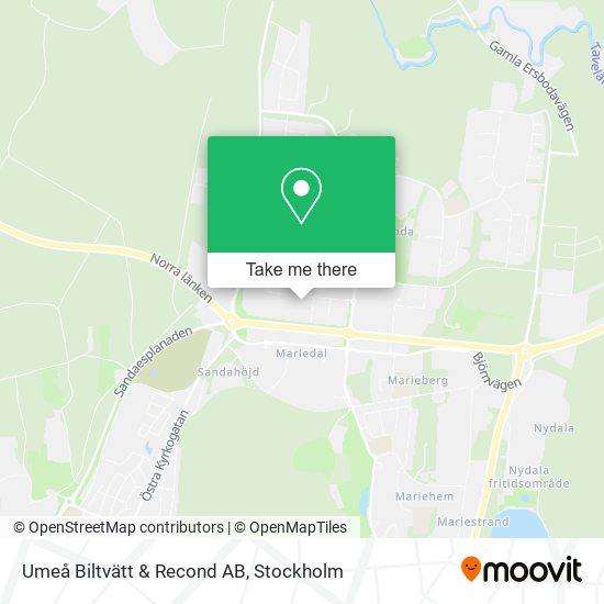 Umeå Biltvätt & Recond AB map