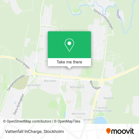 Vattenfall InCharge map