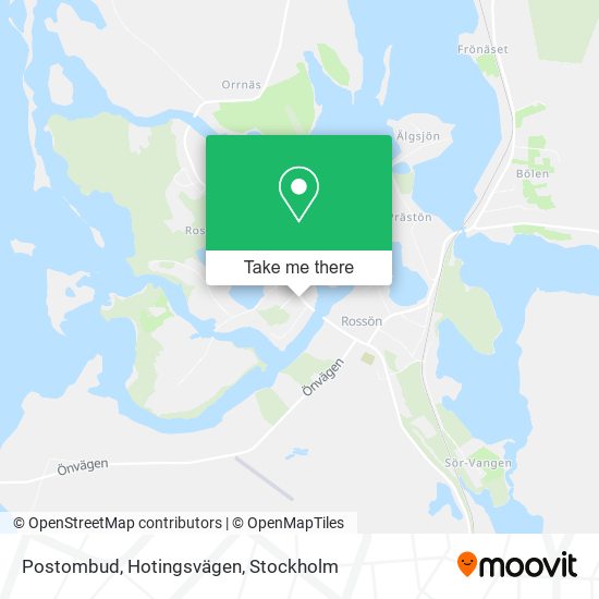 Postombud, Hotingsvägen map