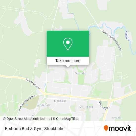 Ersboda Bad & Gym map