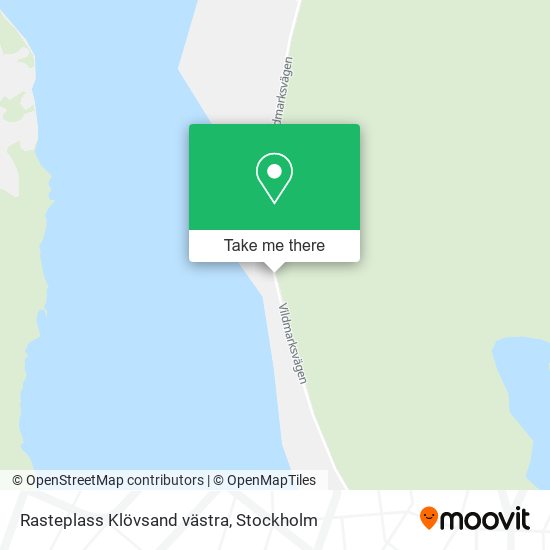 Rasteplass Klövsand västra map