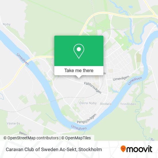 Caravan Club of Sweden Ac-Sekt map