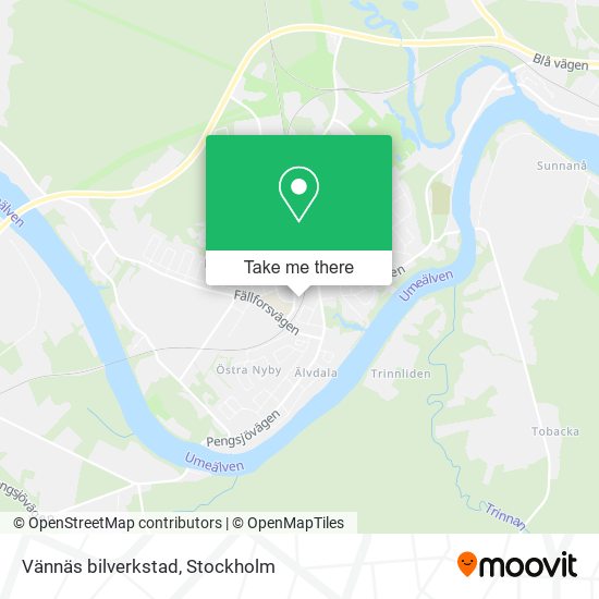 Vännäs bilverkstad map