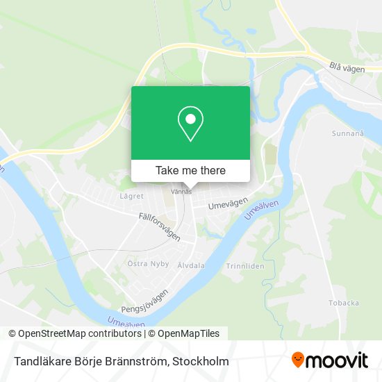 Tandläkare Börje Brännström map