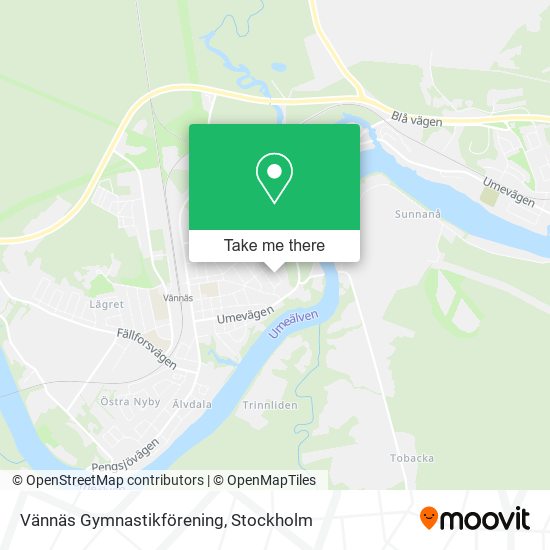 Vännäs Gymnastikförening map