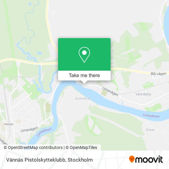 Vännäs Pistolskytteklubb map