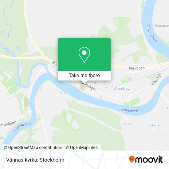 Vännäs kyrka map