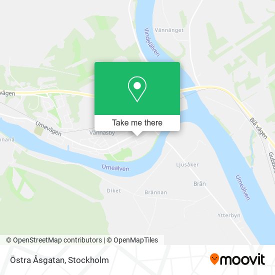 Östra Åsgatan map