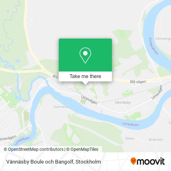 Vännäsby Boule och Bangolf map