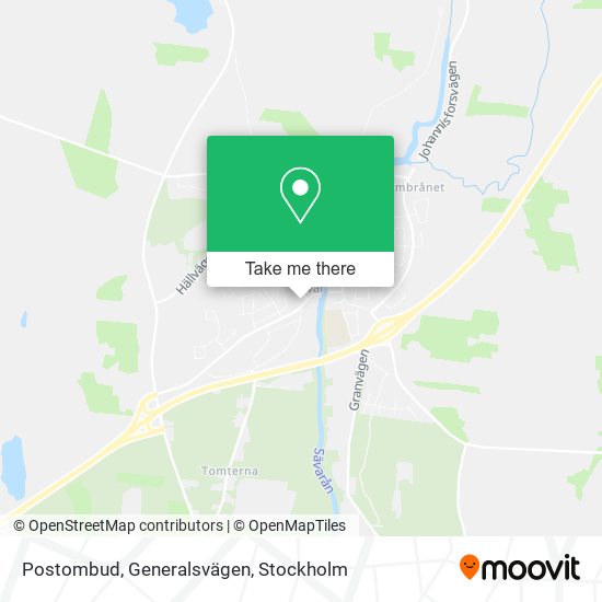 Postombud, Generalsvägen map