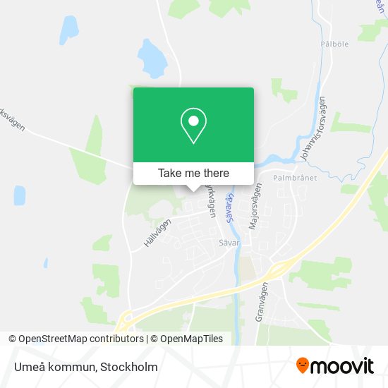 Umeå kommun map