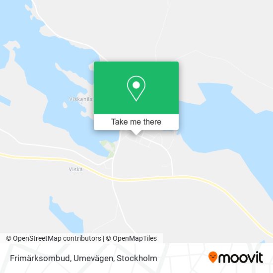 Frimärksombud, Umevägen map