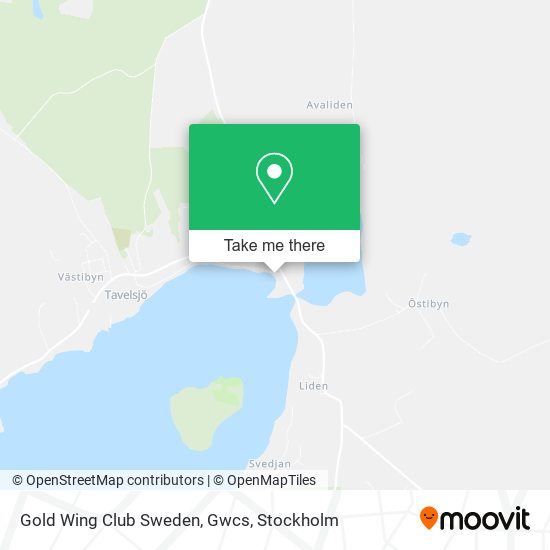 Gold Wing Club Sweden, Gwcs map