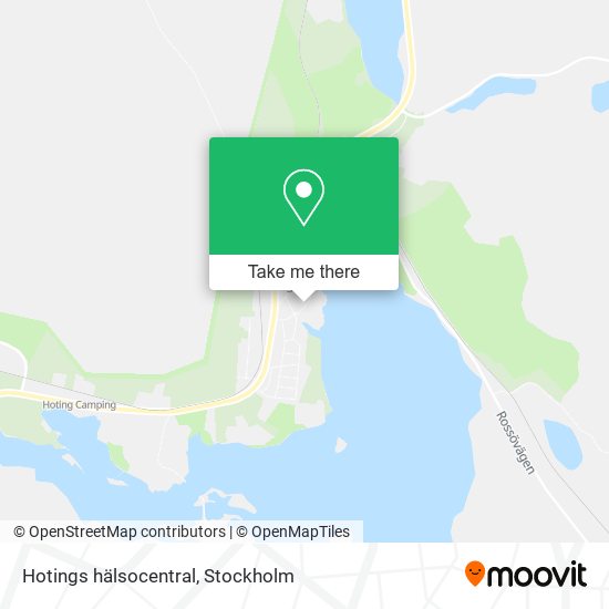 Hotings hälsocentral map