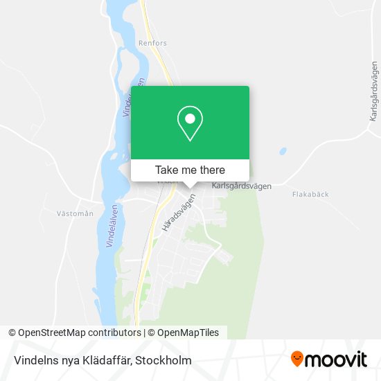 Vindelns nya Klädaffär map