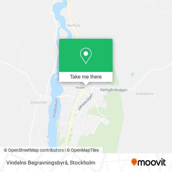 Vindelns Begravningsbyrå map