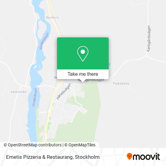 Emetis Pizzeria & Restaurang map