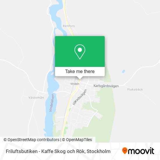 Friluftsbutiken - Kaffe Skog och Rök map