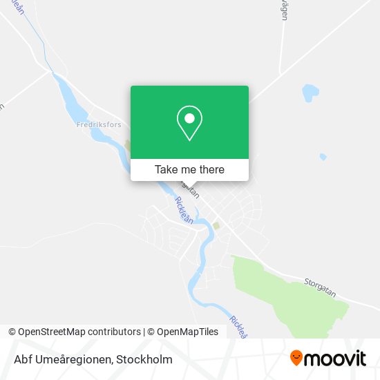 Abf Umeåregionen map