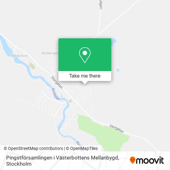 Pingstförsamlingen i Västerbottens Mellanbygd map